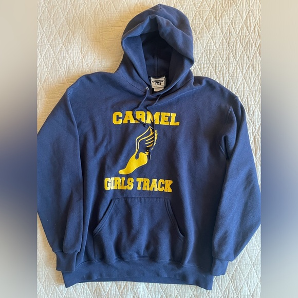 Lee Other - Lee HEAVYWEIGHT Tag Vintage 90's Unisex CARMEL GIRLS TRACK Hooded Sweatshirt XL